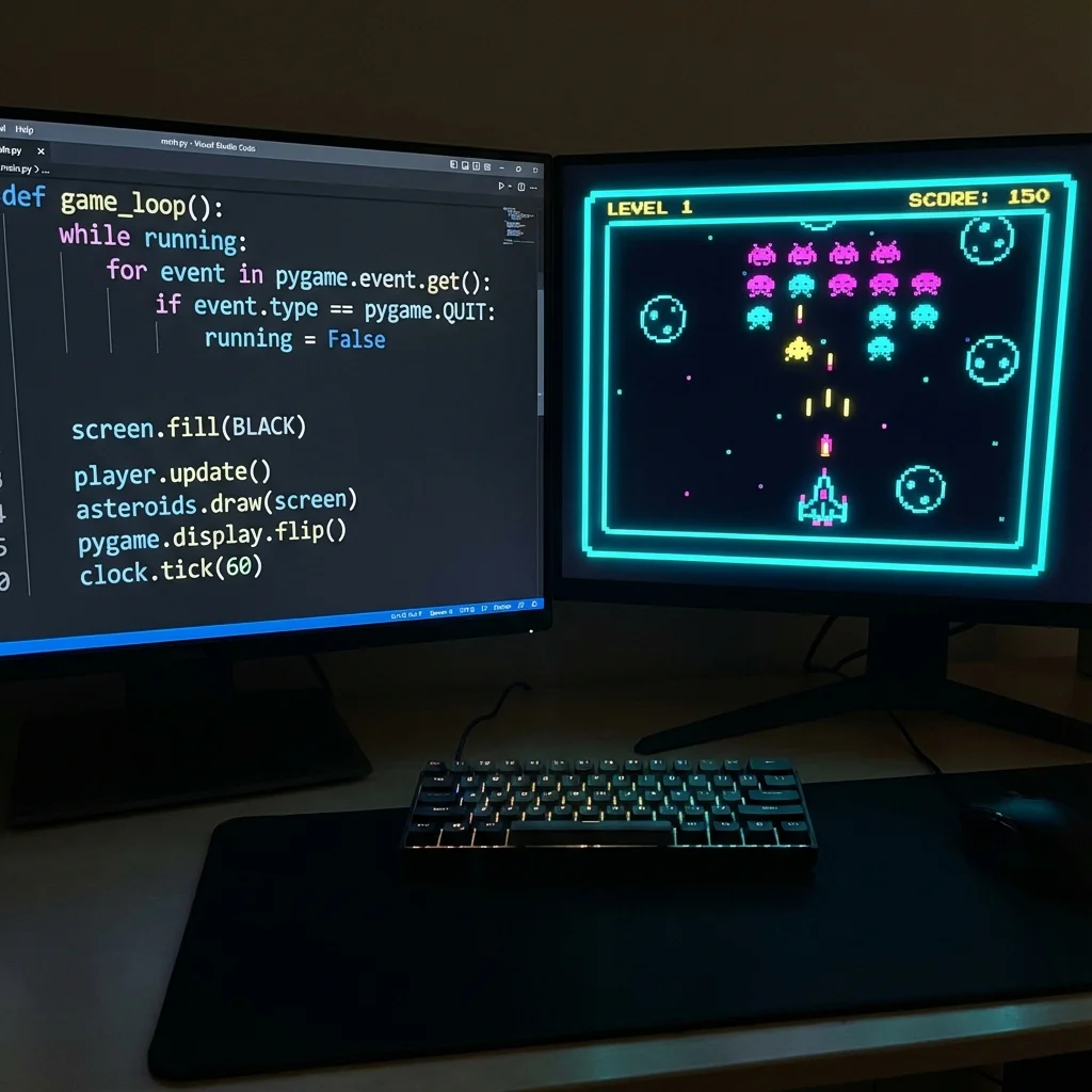 Python game development by a student