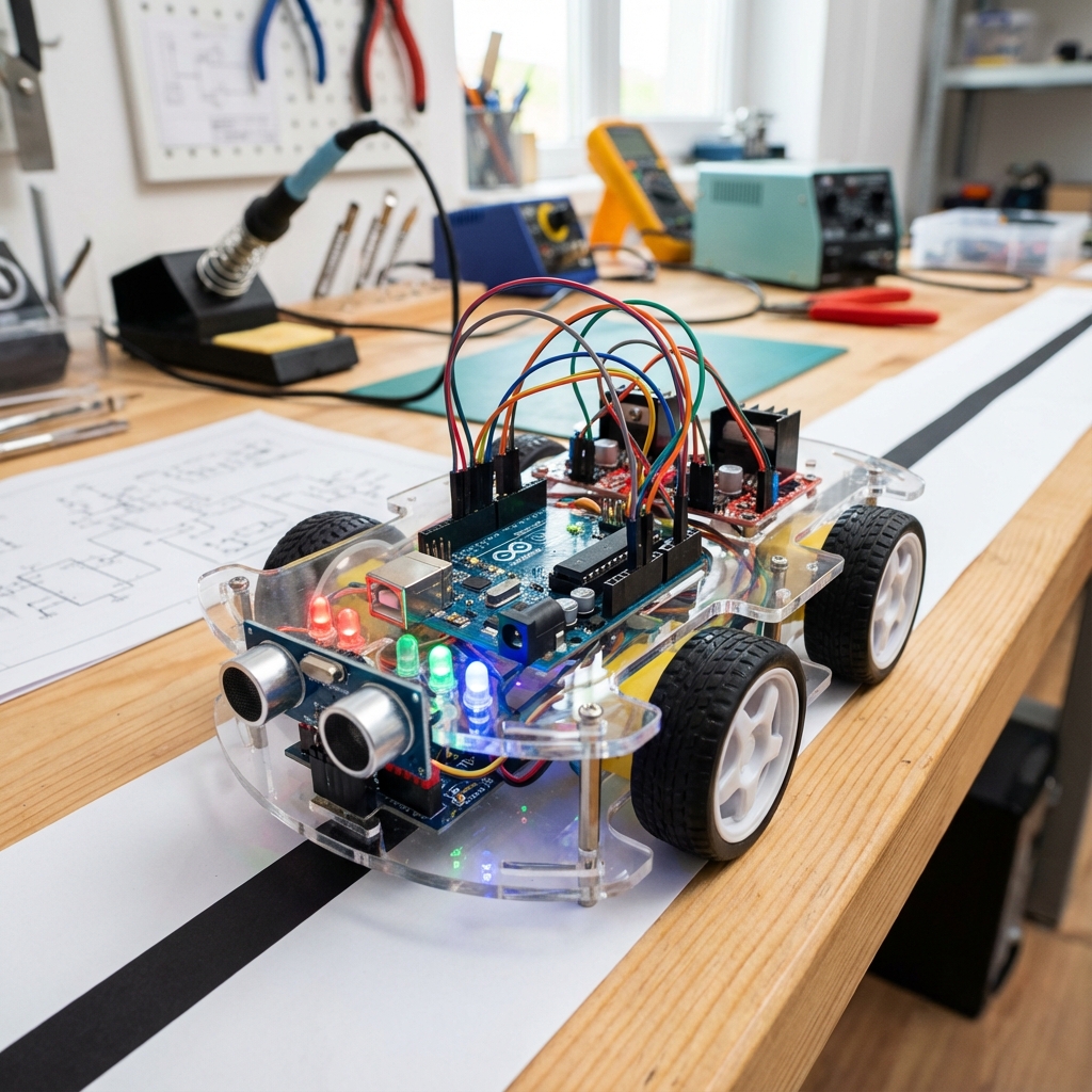 Arduino robot built by a STEMulus student