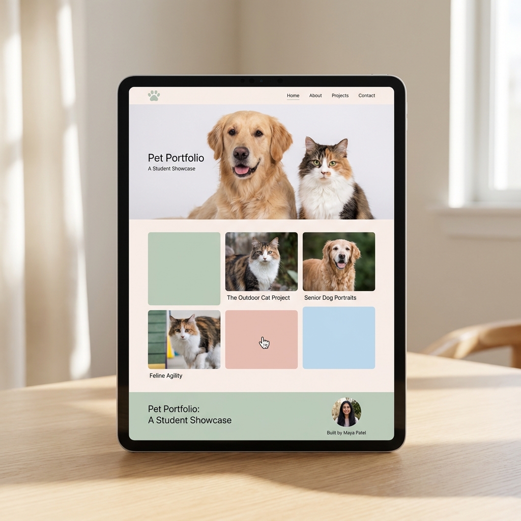 Live website built by a STEMulus student